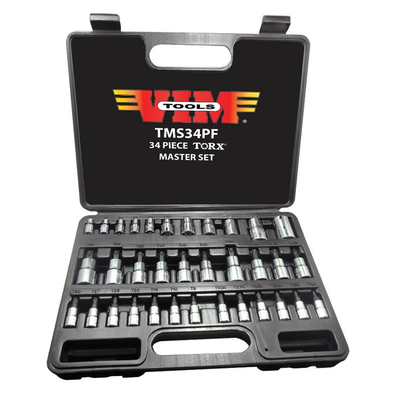 Vim Tools TMS34PF - 34pc Master Torx Socket Set